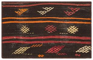 Renkli Çiçekli El Dokuma Kilim Paspas