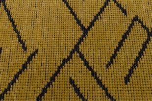 SARİ RENGİ ISKANDİNAV DESEN MODREN ŞÖNİL DOKUMA KAYMAZ TABANLI HALI