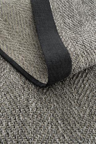 Bej Gri rengi Dış Mekan Kullanımına Uygun Hav Vermeyen Kolay Temizlenebilir Sisal Halı