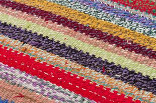 ÇOK RENKLİ ÇİZGİLİ DESEN ÇAPUT PALA KİLİM