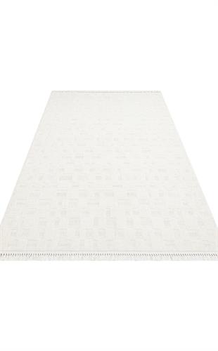 WHİTE RENGİ HAV TOZ VERMEYEN YUMUŞAK DOKULU MODREN MAKİNE HALISI