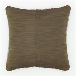 ÇOK RENKLİ EL DOKUMA KENEVİR KİLİM YASTIK KILIFI