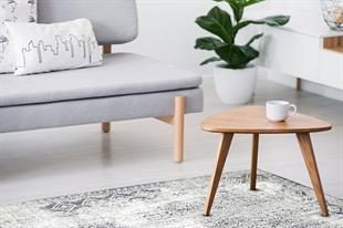 GREY BLACK XW Yumuşak İpeksi Tuşeli Yüksek Alçak Oymalı Modern İnce Makine Halısı