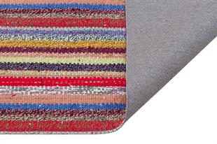 ÇOK RENKLİ ÇİZGİLİ DESEN ÇAPUT PALA KİLİM