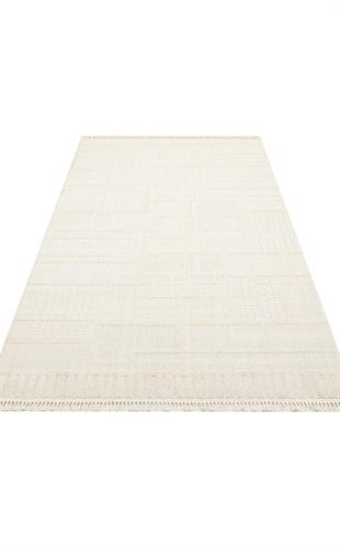 BEYAZ RENGİ HAV TOZ VERMEYEN YUMUŞAK DOKULU MODREN MAKİNE HALISI