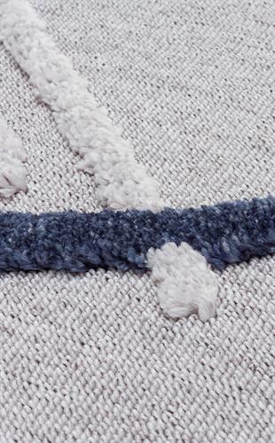 TERAZZO Hav Toz Vermez Yumuşak Dokulu Etnik Örgü Desenlere Sahip Modern İskindinav Halı