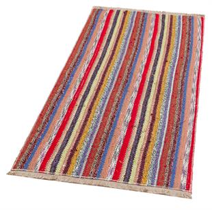 ÇOK RENKLİ ÇİZGİLİ DESEN ÇAPUT PALA KİLİM