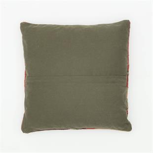 GENELEKSEL EL DOKUMA NAR ÇİÇEĞİ RENGİ BOHEM DESEN YASTIK KILIFI 