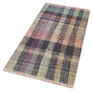 Gümüş Çok Renkli El Dokuma Anadolu Sumak Yolluk Kilim