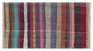 ÇOK RENKLİ ÇİZGİLİ DESEN ÇAPUT PALA KİLİM