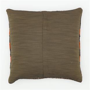 GERÇEK EL DOKUMA TURUNCU  RENGİ DESENLİ  ÇAPUT PALA KİLİM YASTIK KILIFI