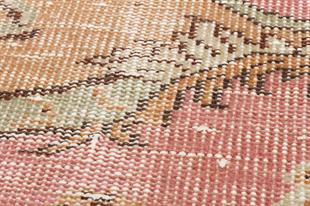 GERÇEK EL DOKUMA PUDRA  RENGİ İSPARTA HALI PASPAS