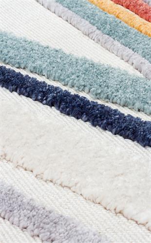 TERAZZO Hav Toz Vermez Yumuşak Dokulu Etnik Örgü Desenlere Sahip Modern İskindinav Halı