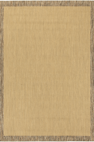  KOLAY TEMİZLENEN KAHVERENGİ BORDÜRLÜ BEJ RENGİ HAV TOZ VERMEZ KAYMAZ TABANLI ŞIK JÜT SİSAL KİLİM