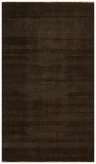 GENELEKSEL KOYU KAHVERENGİ DOĞAL EL DOKUMA VİNTAGE HALISI