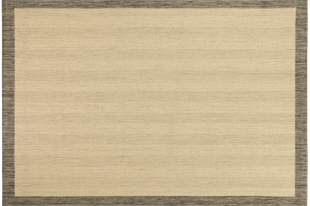  KOLAY TEMİZLENEN GRİ BORDÜRLÜ BEJ RENGİ HAV TOZ VERMEZ KAYMAZ TABANLI ŞIK JÜT SİSAL KİLİM