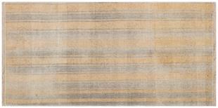 GENELEKSEL EL DOKUMA AÇİK KAHVERENGİ ÇİZGİLİ DESEN YÜN KİLİM