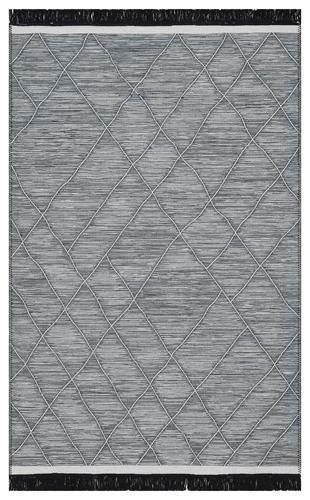 ARYA CRAFT GREY HAV TOZ VERMEZ YIKANABILIR MODERN DESENLI DOKUMA KILIM
