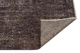 EL DOKUMA ANTRASİT GRİ RENGİ YOLLUK VİNTAGE HALISI