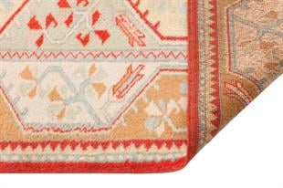 Geneleksel El Dokuma  Açik Kahverengi Türk Milas Halısı