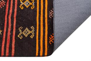 GERÇEK EL DOKUMA ÇİÇEKLİ DESEN ANADOLU KİLİM