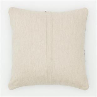 BEYAZ SİAYH RENGİ BOHEM DESEN KENDİR KİLİM YASTIK KILIFI