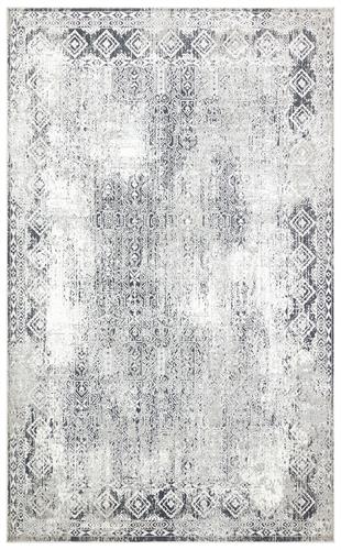 GREY BLACK XW Yumuşak İpeksi Tuşeli Yüksek Alçak Oymalı Modern İnce Makine Halısı