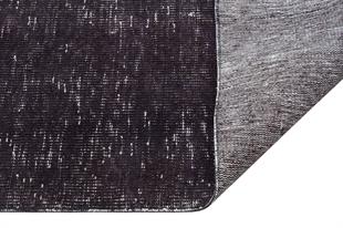 EŞSİZ EL DOKUMA SİYAH RENGİ RETRO VİNTAGE HALISI