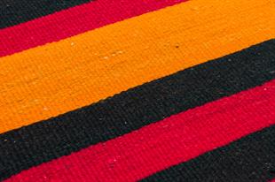 ÇOK RENKLİ EL DOKUMA KEÇİ KILI KİLİM PASPAS