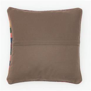 El Düğümlü ÇOK RENKLİ  VİNTAGE YASTIK KILIFI