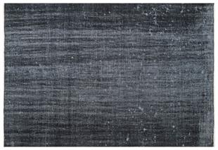 GERÇEK EL DOKUMA SİYAH RENGİ RETRO VİNTAGE HALISI