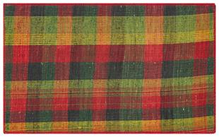 GERÇEK EL DOKUMA RENKLİ KİLİM PASPAS