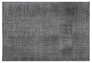 EŞSİZ EL DOKUMA GRİ RENGİ ESKİTME VİNTAGE HALI 