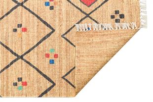  ASOS MULTY JÜT HASIR GÖRÜNÜMLÜ HAV TOZ VERMEZ ÇİFT TARAFLI YIKANABİLİR KİLİM