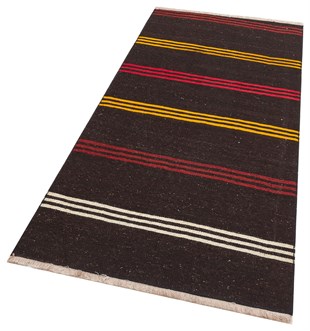 DOĞAL ANADOLU EL DOKUMA SİYAHTONLARI YÜN KİLİM 