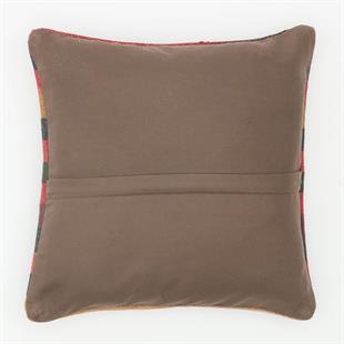 EL DOKUMA KIRMIZI SİYAH ASTAR VİNTAGE YASTIK KILIFI