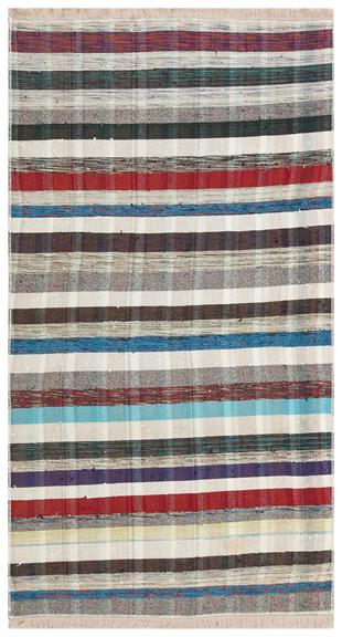 GERÇEK EL DOKUMA ÇOK RENKLİ ANADOLU ETNİK KİLİMİ