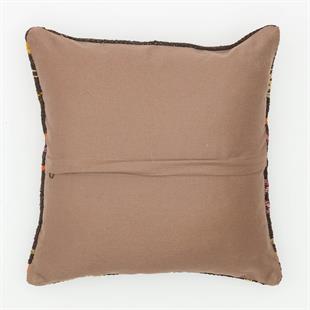 EL DÜĞÜMLÜ BOHEM DESEN KEÇİ KILI YASTIK KILIFI