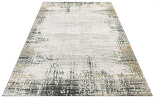 CREAM GREY Hav Toz Vermez Modern Makine Halısı