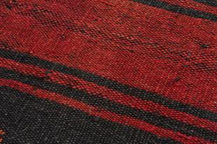 GERÇEK EL DOKUMA MÜRDÜM SİYAH RENGİ ANADOLU KİLİM PASPAS