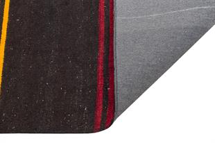 GENELEKSELEL DOKUMA SARİ KIRMIZI RENGİ ÇİZGİLİ ETNİK KİLİM