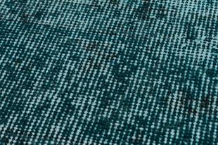 EŞSİZ EL DOKUMA KOYU TURKUAZ RENGİ VİNTAGE HALI PASPAS