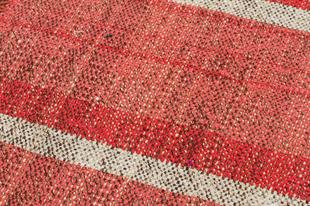 GENELEKSEL EL DOKUMA MERCAN RENGİ KENDİR KİLİM PASPAS