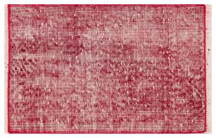 GENELEKSEL DOĞAL PUDRA KIRMIZI  RENGİ VİNTAGE HALI PASPAS