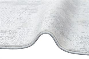 CREAM BEİGE XW Yumuşak İpeksi Tuşeli Yüksek Alçak Oymalı Modern İnce Makine Halısı