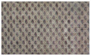 NATUREL RENGİ ÇİÇEKLİ DESEN EL DOKUMA VİNTAGE HALI