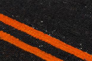 Gerçek El Dokuma Sari Turuncu Rengi Kilim Paspas