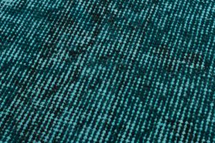 EŞSİZ EL DOKUMA KOYU TURKUAZ RENGİ VİNTAGE HALI PASPAS