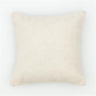 EŞSİZ EL DOKUMA BEYAZ RENGİ KENDİR KİLİM  YASTIK KILIFI