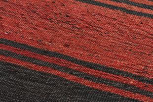 GERÇEK EL DOKUMA MÜRDÜM SİYAH RENGİ ANADOLU KİLİM PASPAS